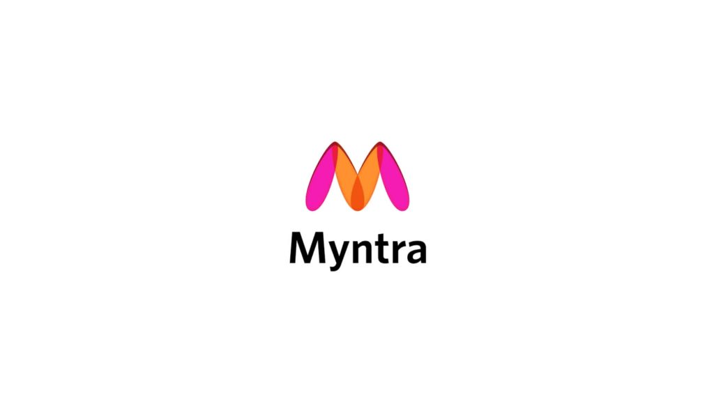 myntra logo, negative space logo, clothing brand logo