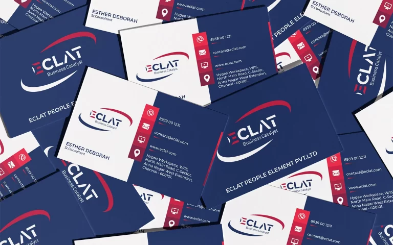 Elcat Chennai, Businesscard Design, Graphic Design Chennai