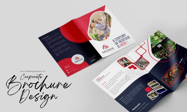 abusha, abusha brochure design, super makret brochure, brochure design chennai, brochure design trichy, coporate brochure design