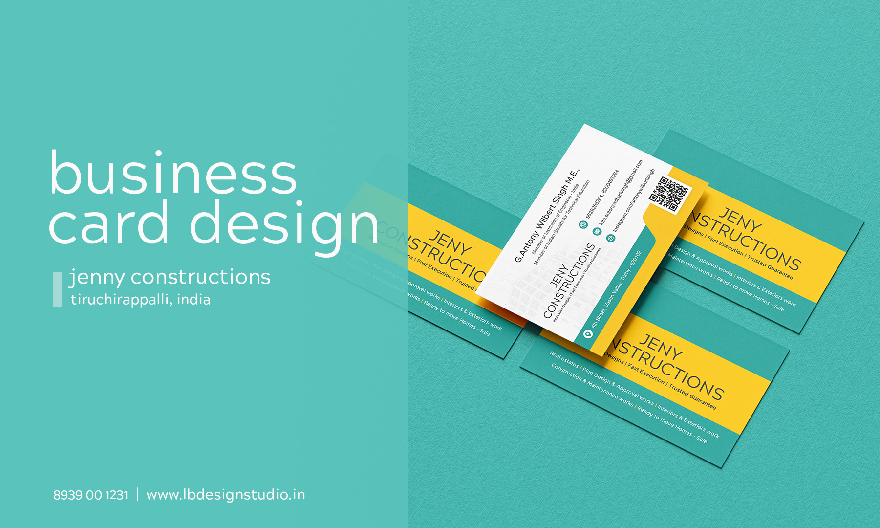 businesscard design trichy, visiting card design trichy, professional business card design, visiting card design company