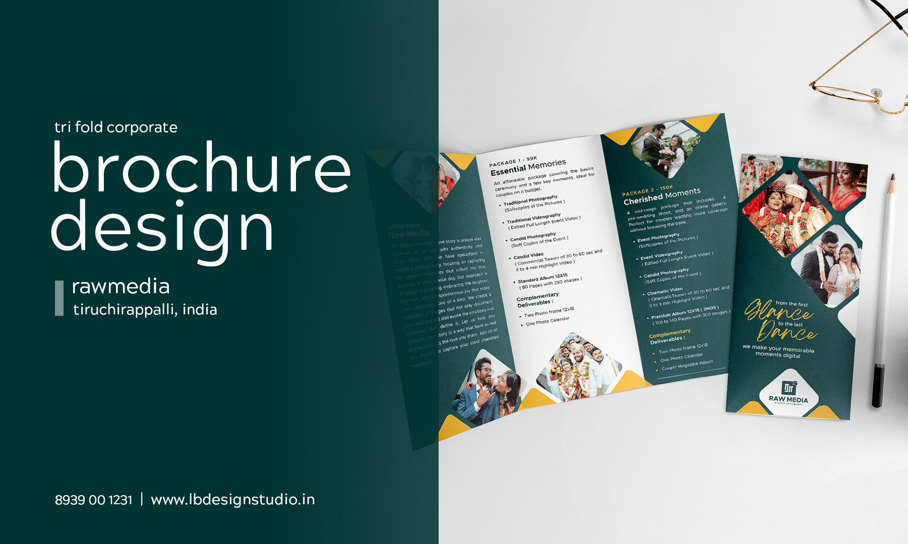 brochure design trichy, rawmedia trichy, raw media trichy, rawmedia wedding photography, trichy brochure design