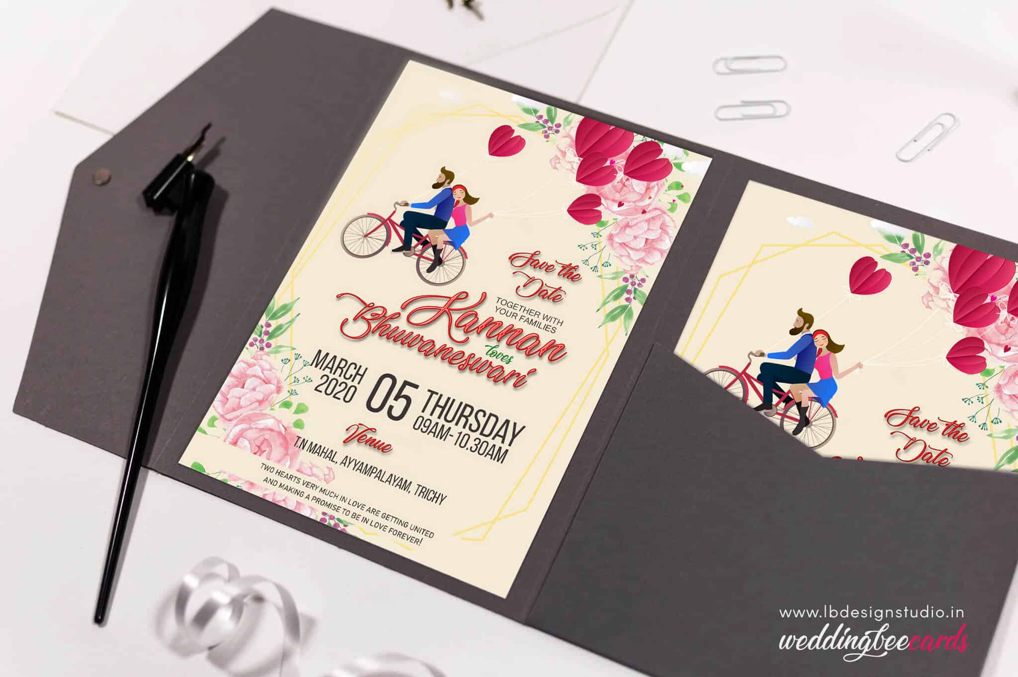 wedding invitation card trichy, wedding invitation card design trichy, wedding e-invitation card trichy, whatsapp invitation card